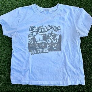 John Galt Brandy Melville Cream Psychedelics Tee